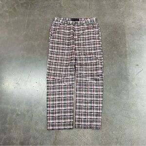 Y2K Oakley Red Plaid Straight Performance Golf Pants Size 32x31